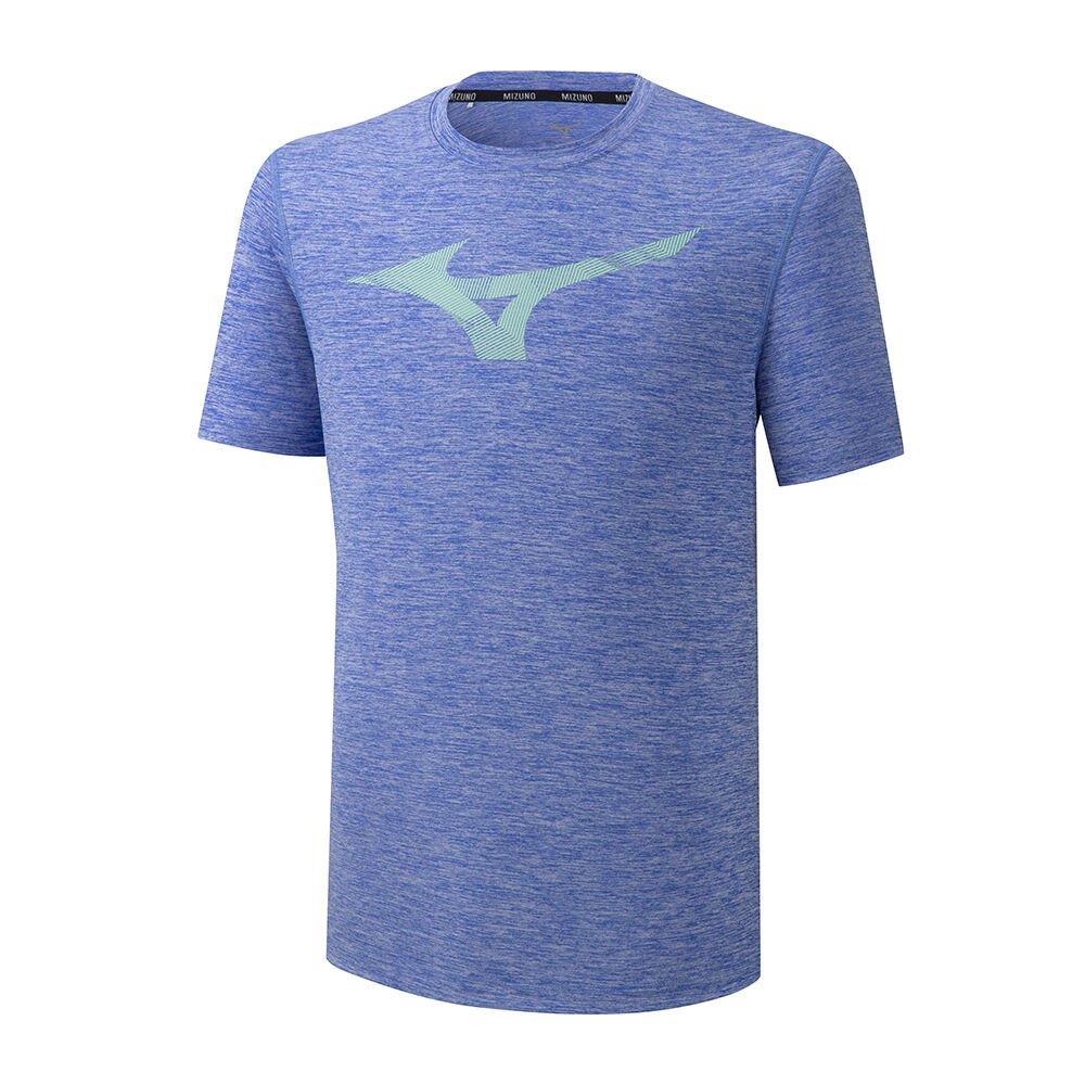 Mizuno Men's Running T-Shirts Core RB Graphic Blue - BEIZRWS-19